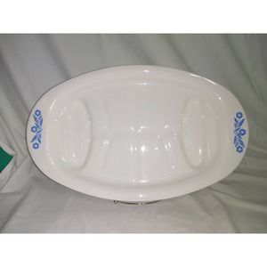 Corningware blue cornflower P-19 broiler platter
